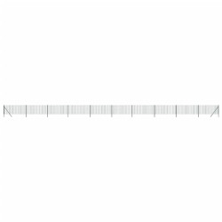 vidaXL Cerca de alambre de acero galvanizado verde 1x25 m