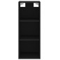 vidaXL Aparador de madera contrachapada negro 34,5x34x180 cm vidaXL Aparador de madera contrachapada negro 34,5x34x180 cm
