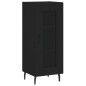 vidaXL Aparador de madera contrachapada negro 34,5x34x180 cm vidaXL Aparador de madera contrachapada negro 34,5x34x180 cm