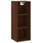 vidaXL Aparador alto madera contrachapada roble marrón 34,5x34x180 cm vidaXL Aparador alto madera contrachapada roble marrón 34,5x34x180 cm