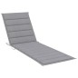 vidaXL Tumbona con cojín gris madera de pino impregnada vidaXL Tumbona con cojín gris madera de pino impregnada