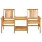 vidaXL Sillas y mesita de jardín con cojines madera maciza acacia vidaXL Sillas y mesita de jardín con cojines madera maciza acacia
