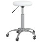 vidaXL Taburete de masaje cuero sintético blanco vidaXL Taburete de masaje cuero sintético blanco