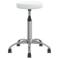 vidaXL Taburete de masaje cuero sintético blanco vidaXL Taburete de masaje cuero sintético blanco