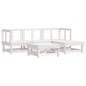vidaXL Juego de sofás de jardín 5 piezas madera maciza de pino blanco vidaXL Juego de sofás de jardín 5 piezas madera maciza de pino blanco