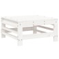 vidaXL Juego de muebles de jardín 6 piezas madera maciza pino blanco vidaXL Juego de muebles de jardín 6 piezas madera maciza pino blanco