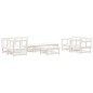 vidaXL Juego de muebles de jardín 8 piezas madera maciza de pino