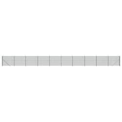 vidaXL Cerca de alambre con brida verde 1,4x25 m