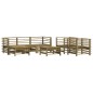 vidaXL Juego de muebles de jardín 7 pzas madera de pino impregnada vidaXL Juego de muebles de jardín 7 pzas madera de pino impregnada