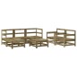 vidaXL Juego de muebles de jardín 7 pzas madera de pino impregnada vidaXL Juego de muebles de jardín 7 pzas madera de pino impregnada