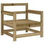 vidaXL Juego de muebles de jardín 7 pzas madera de pino impregnada vidaXL Juego de muebles de jardín 7 pzas madera de pino impregnada