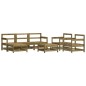 vidaXL Juego de muebles de jardín 7 pzas madera de pino impregnada vidaXL Juego de muebles de jardín 7 pzas madera de pino impregnada