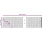 vidaXL Cerca de alambre con brida verde 1,4x25 m vidaXL Cerca de alambre con brida verde 1,4x25 m