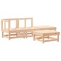 vidaXL Juego de muebles de jardín 4 piezas madera maciza de pino vidaXL Juego de muebles de jardín 4 piezas madera maciza de pino