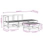 vidaXL Juego de muebles de jardín 4 piezas madera maciza de pino vidaXL Juego de muebles de jardín 4 piezas madera maciza de pino