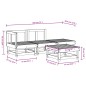 vidaXL Juego de muebles de jardín 4 pzas madera maciza de pino gris vidaXL Juego de muebles de jardín 4 pzas madera maciza de pino gris