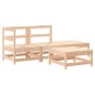 vidaXL Juego de muebles de jardín 4 piezas madera maciza de pino vidaXL Juego de muebles de jardín 4 piezas madera maciza de pino