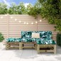 vidaXL Juego de muebles de jardín 4 pzas madera de pino impregnada vidaXL Juego de muebles de jardín 4 pzas madera de pino impregnada
