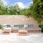 vidaXL Juego de muebles de jardín 7 pzas madera maciza abeto Douglas vidaXL Juego de muebles de jardín 7 pzas madera maciza abeto Douglas