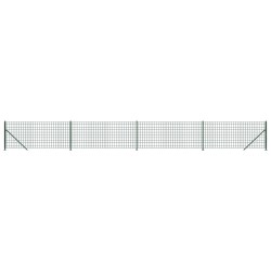 vidaXL Cerca de alambre con brida verde 0,8x10 m