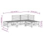 vidaXL Juego de muebles de jardín 4 pzas madera maciza de pino negro vidaXL Juego de muebles de jardín 4 pzas madera maciza de pino negro