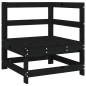 vidaXL Juego de sofás de jardín 5 piezas madera maciza de pino negro vidaXL Juego de sofás de jardín 5 piezas madera maciza de pino negro
