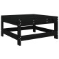 vidaXL Juego de sofás de jardín 5 piezas madera maciza de pino negro vidaXL Juego de sofás de jardín 5 piezas madera maciza de pino negro