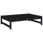 vidaXL Juego de sofás de jardín 5 piezas madera maciza de pino negro vidaXL Juego de sofás de jardín 5 piezas madera maciza de pino negro