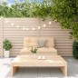 vidaXL Juego de muebles de jardín 2 piezas madera maciza de pino vidaXL Juego de muebles de jardín 2 piezas madera maciza de pino