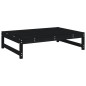 vidaXL Juego muebles de jardín 6 piezas madera maciza pino negro vidaXL Juego muebles de jardín 6 piezas madera maciza pino negro