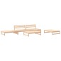 vidaXL Juego de sofás de jardín 5 piezas madera maciza de pino vidaXL Juego de sofás de jardín 5 piezas madera maciza de pino