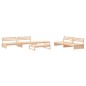 vidaXL Juego de muebles de jardín 6 piezas madera maciza de pino vidaXL Juego de muebles de jardín 6 piezas madera maciza de pino