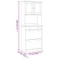 vidaXL Aparador alto ALTA madera maciza de pino 77x35x188 cm vidaXL Aparador alto ALTA madera maciza de pino 77x35x188 cm