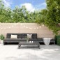 vidaXL Juego de muebles de jardín 4 pzas madera maciza de pino gris vidaXL Juego de muebles de jardín 4 pzas madera maciza de pino gris