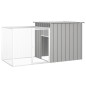 vidaXL Jaula de conejos acero galvanizado gris 200x91x100 cm vidaXL Jaula de conejos acero galvanizado gris 200x91x100 cm