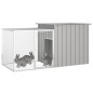 vidaXL Jaula de conejos acero galvanizado gris 200x91x100 cm vidaXL Jaula de conejos acero galvanizado gris 200x91x100 cm