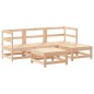 vidaXL Juego de sofás de jardín 5 piezas madera maciza de pino vidaXL Juego de sofás de jardín 5 piezas madera maciza de pino