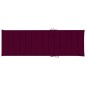 vidaXL Tumbona con cojín rojo tinto madera de pino impregnada vidaXL Tumbona con cojín rojo tinto madera de pino impregnada
