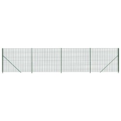 vidaXL Cerca de alambre con brida verde 1,6x10 m