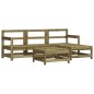 vidaXL Juego de sofás de jardín 5 piezas madera de pino impregnada vidaXL Juego de sofás de jardín 5 piezas madera de pino impregnada