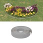 vidaXL Borduras de jardín 4 uds polietileno gris 10 m 10 cm vidaXL Borduras de jardín 4 uds polietileno gris 10 m 10 cm