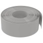vidaXL Borduras de jardín 3 uds polietileno gris 10 m 20 cm