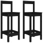 vidaXL Set de mesa y taburetes altos jardín 3 pzas madera pino negro vidaXL Set de mesa y taburetes altos jardín 3 pzas madera pino negro
