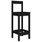 vidaXL Set de mesa y taburetes altos jardín 3 pzas madera pino negro vidaXL Set de mesa y taburetes altos jardín 3 pzas madera pino negro