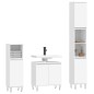 vidaXL Set de muebles de baño 3 piezas madera contrachapada blanco vidaXL Set de muebles de baño 3 piezas madera contrachapada blanco