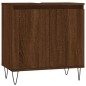 vidaXL Set de muebles de baño 3 pzas madera contrachapada roble marrón