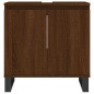 vidaXL Set de muebles de baño 3 pzas madera contrachapada roble marrón vidaXL Set de muebles de baño 3 pzas madera contrachapada roble marrón