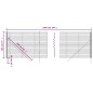 vidaXL Cerca de alambre de acero galvanizado gris antracita 1,8x10 m