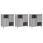 vidaXL Aparadores 3 uds madera contrachapada gris Sonoma vidaXL Aparadores 3 uds madera contrachapada gris Sonoma