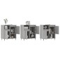 vidaXL Aparadores 3 uds madera contrachapada gris Sonoma vidaXL Aparadores 3 uds madera contrachapada gris Sonoma